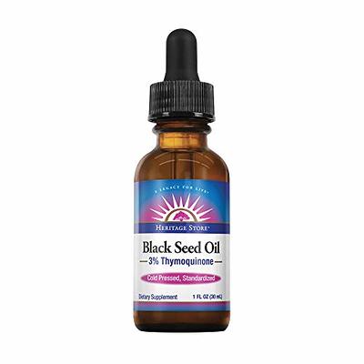 Spring Valley Organic Cold-Pressed Black Seed Oil, Liquid Dietary  Supplement, 6 fl oz 