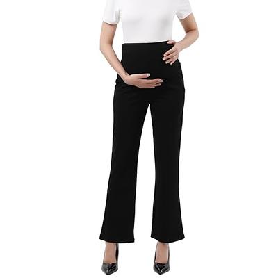 Houmous S-XXL 29''31''33''35'' Inseam Women's Bootcut Dress Pants w/Pocket  Stretch Work Lounge Pant Office Casual Pants