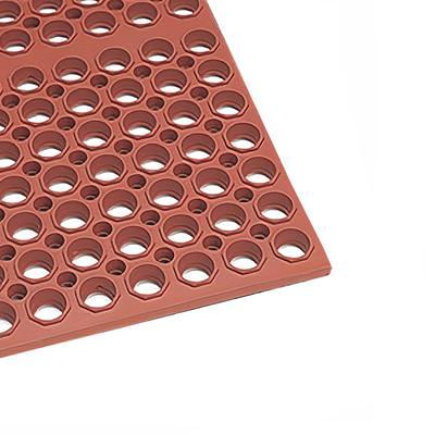 Red Rubber Anti Fatigue Kitchen Mat (1/2 Thick, 3' x 5')