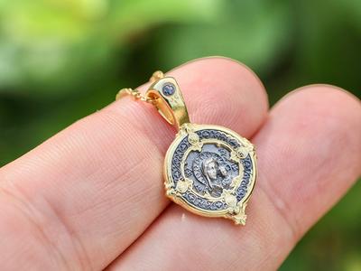 Picturesongold.com Miraculous Medal Necklace Catholic Virgin Mary Pendant  Oval Pendants for Women & Men Crafted in 10K/14K Yellow or White Gold 