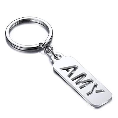 INBLUE Custom Keychain for Men with Name, Cute Keychains for Women with  Symbol Charms, Stainless Steel Personalized Keychains - Yahoo Shopping
