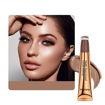 Contour Beauty Wand, Liquid Face Concealer Contouring/Highlighter/Blush  Stick with Cushion Applicator, Long Lasting Shimmer Smooth Natural Silky  Cream