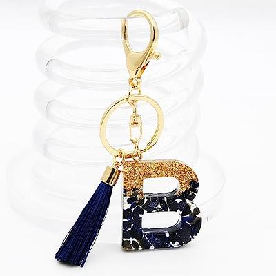 TTYY Initial Letter Keychain for Women Birthday gift To Little