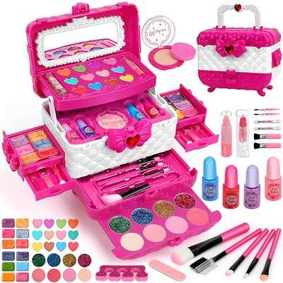 Meland Kids Makeup Kit for Girl, Washable Real Makeup for Kids, Little  Girls Play Makeup Set, Toys for Girls Birthday Gifts for Age 3 4 5 6 7 8 9  10