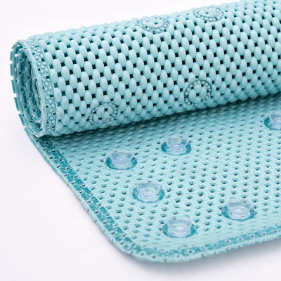 Tchdio Shower-Mat, Non Slip Machine Washable Bathtub Mat with Strong Secure  Suction Cups and Drain Holes Square Shower Stall Mat for Tub or Shower Room  for Kids & Elderly 21x21 Clear 