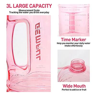 GEMFUL Large Water Bottle Motivational 100 oz - Leakproof Big Jug