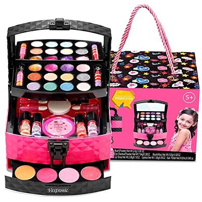  Vextronic Kids Makeup Sets for Girls, Washable Toddler Makeup  Kit, Non Toxic & Safe Pretend Play Makeup for Kids Ages 3 4 5 6 7 8 9 10 11  12, Little