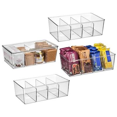 Vtopmart Clear Plastic Pantry Organizer Bins, 6 PCS Food Storage Bins with  Handle for Refrigerator, Fridge, Cabinet, Kitchen, Countertops, Cupboard,  Freezer Organization and Storage, BPA Free, Large - Yahoo Shopping