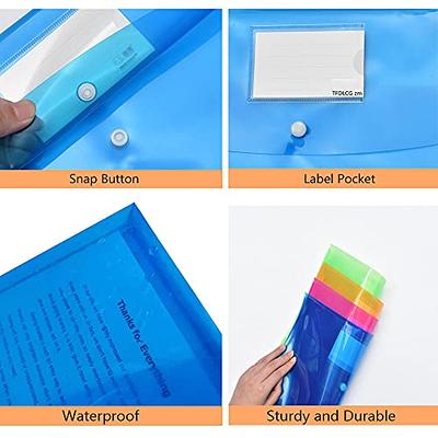 Large-Capacity Transparent Plastic File Folders,Expandable Binder