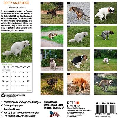 Hiappt White Elephant Gifts for Adults - Puppy Dog Pooping Calendar 2024,  Unique Funny Gifts, Prank Gifts, Inappropriate Gifts, Secret Santa Gifts