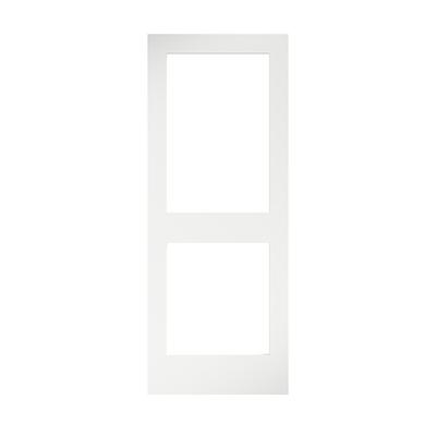 EightDoors 84 x 36 x 1-3/8 3-Lite Frosted Glass White