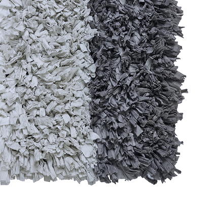 Home Weavers Inc Double Ruffle Gray Cotton 3-Piece Bath Rug Set, Grey