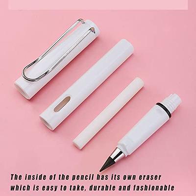 Ink Pencil Pencil Inkless Letter Perpetual Unlimited Technology Office &  Stationery Color Pens Fine Point Set (Pink, One Size)