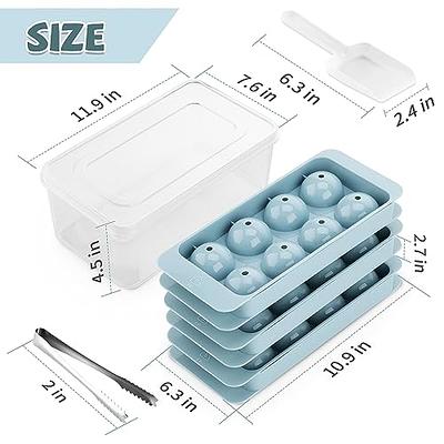 longzon Mini Ice Cube Tray with Lid and Bin, 60 pcs Ice Cube Trays for  Freezer, Ice Cube Mold, Ice Molds Ice Scoop, Ice Cube Tray Mold for Whiskey