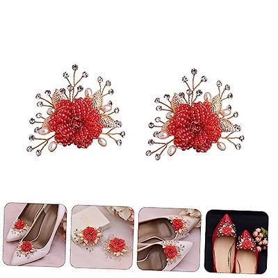 USHOBE 2pcs Shoe Clip Black Pumps for Women Rhinestones for Shoes Women  High Heels Wedding Bridal Shoe Pearl Wedding Shoes Flower Shapes Shoe  Buckles Crystal Accessories Detachable Bride - Yahoo Shopping