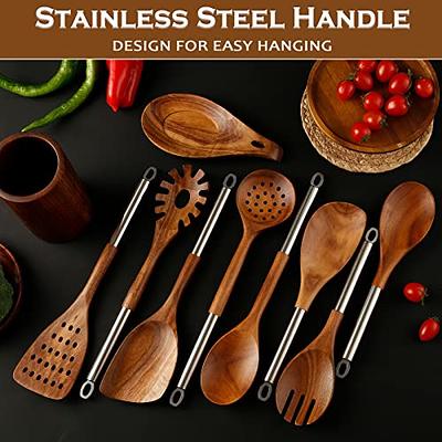 KitchenAid 4-Piece Plastic Kitchen Utensil Set Includes Spoon, Turner, Pasta Fork, and Spatula