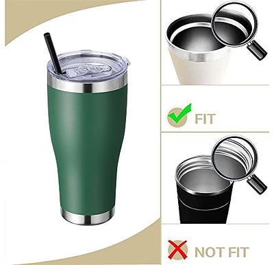 2 Pack 20oz Magnetic Tumbler Lid with 2 Pcs Replacement Magnetic Slider for Yeti Rambler Ozark Trail Old Style RTIC Coffee Tumbler Mugs, BPA Free