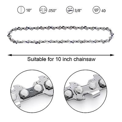 Jujubean 6 Inch Chainsaw Chain, 2Pcs Replacement Chains for
