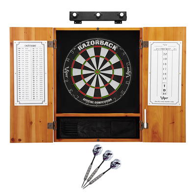 Narwhal Kingston Self Healing Bristle Dartboard with 6 Steel Tip Darts,  Official 18 Wide Dart Board 