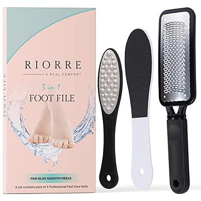 Colossal Foot Rasp Foot File, 2 Pcs Stainless Steel Pedicure Callus Remover  for Feet, Professional Foot Care Tools for Pedicure to Removes Hard Skin  Corns for Dry and Wet Feet