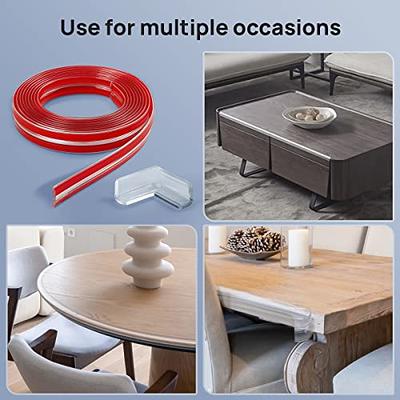 Baby Proofing, 10Ft Clear Edge Protector Strip with 4 Table Corner