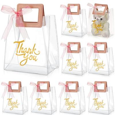 Leinuosen 2 Pcs 70 Inches Extra Large Thank You Plastic Gift Bags