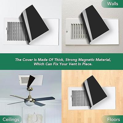 2 PCS AC Air Vent Deflector Magnetic Vent Covers For Ceiling Adjustable For  Home Ceiling Registers/