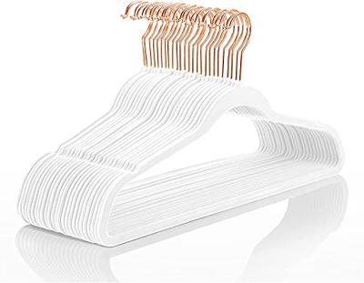 Javlergo 20-Pack Velvet Clothes Hangers, 16.5in Heavy-Duty Hangers