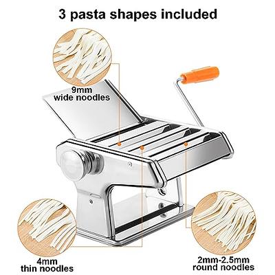 PARACITY Pasta Maker, Pasta Machine with 8 Adjustable Thickness Settings,  Pasta Maker with Steel Panel, Rollers and Cutters, Pasta Roller Perfect for  Spaghetti, Fettuccine, Lasagna, Noodle Maker - Yahoo Shopping