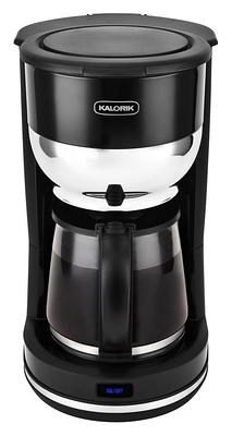 10-Cup Retro Coffee Maker (Black), Kalorik