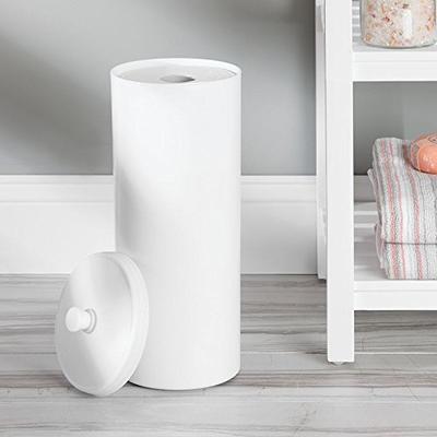 GILLAS 2 Pack Toilet Paper Holder Stand, Toilet Tissue Paper Roll Storage  Holder with Shelf and Reserve for Bathroom Storage Holds Wipe, Mobile  Phone