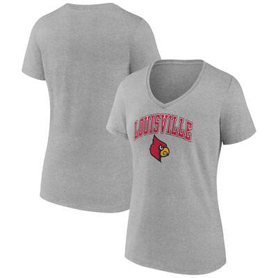 Women's Red Louisville Cardinals Spirit Jersey Oversized T-Shirt