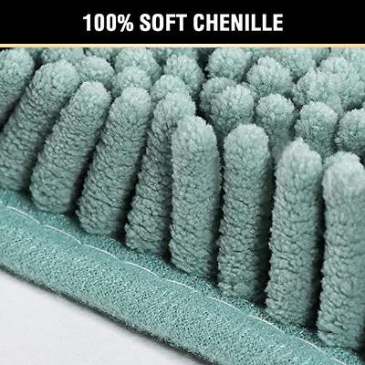 H.VERSAILTEX Bath Mats for Bathroom Non Slip Luxury Chenille Ultra