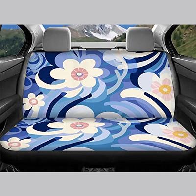 WELLFLYHOM Aztec Print Universal Rear Split Bench Seat Cover for