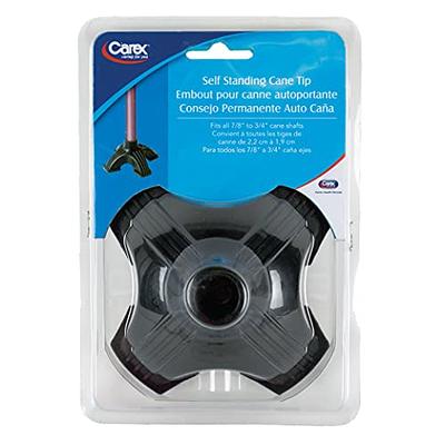 CAREX SMALL BASE QUAD CANE WITH SOFT GRIP DERBY