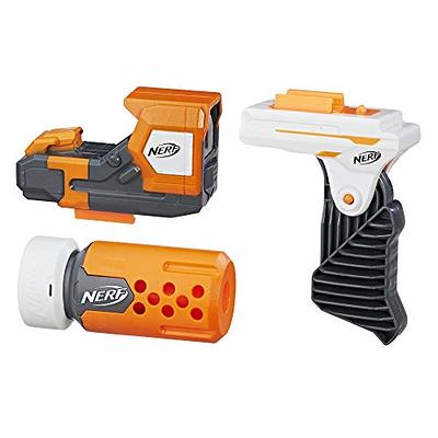 NERF Modulus ECS Motorized Blaster, Removable Scope, Drop Grip, Barrel,  Stock, 10-Dart Clip ( Exclusive)