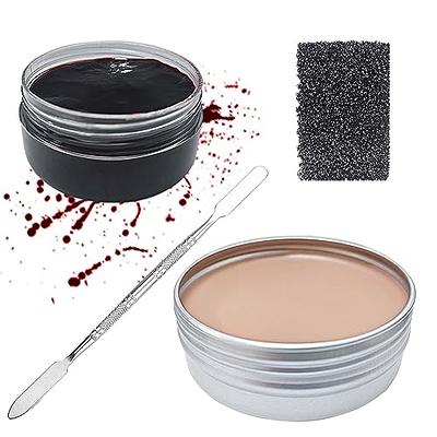 Professional SFX Makeup Kit - Complete Special Effects Makeup Kit with Scar  Wax, Coagulated Blood Gel, Castor Sealer, Fake Blood Spray and Tools 