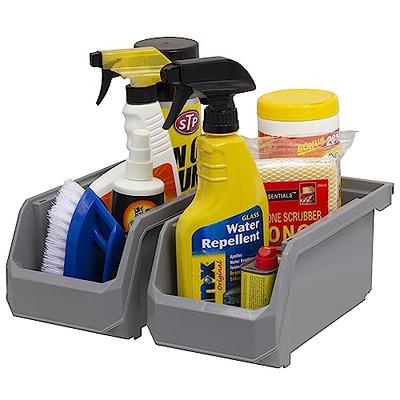 Sorbus Cleaning Supplies Organizer - Clear Containers for Organizing  Cleaning Supplies Under the Sink - Clear Bins for Organizing Kitchen and  Bathroom