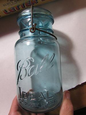 Vintage Ideal mason jars