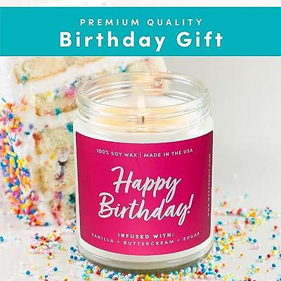 Happy Birthday Gifts for Women, Happy Birthday Candle, Candles Gifts for  Women, Womens Gifts for Birthday, Birthday Gifts for Her, Birthday Cake  Candle, Birthday Candles for Women – 9oz - Yahoo Shopping