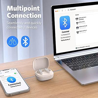  SoundPEATS Air4 Pro Noise Cancelling Wireless Earbuds,  Bluetooth 5.3 Earbuds with 6 Mics CVC 8.0 ENC, Qualcomm® AptX™ Adaptive  Earphones, Multipoint Connection, in-Ear Detection,App Customize EQ :  Electronics