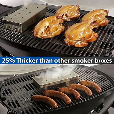 Smoker Box, BBQ Wood Chips Smoker Box for Gas or Charcoal Grills