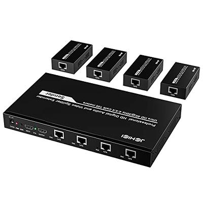 StarTech.com 4K HDMI Extender over CAT6/CAT5 Ethernet Cable, 4K 30Hz or  1080p 60Hz Video Extender