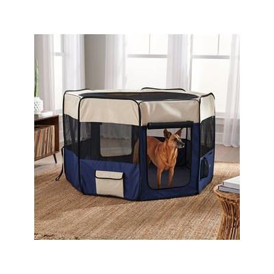 Precision Pet Soft Sided Crate 36 Blue & Tan