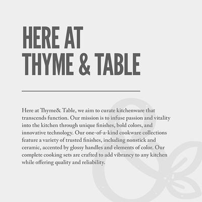Thyme & Table Dinnerware Black and White Medallion Stoneware Dinner Plates,  4 pack