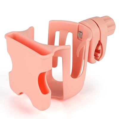 Accmor Stroller Cup Holder with Phone Organizer/Holder, Universal Cup  Holder for Bottle with Handle, 360 Degrees Rotation Bottle Holder for  Stroller