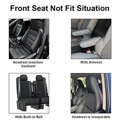 Auto 5-Seats Car Seat Cover Full Set Car PU Leather Seat Cushion Front &  Rear Cushion ,Backrest Seat Covers ,Central Armrest Cover & Pillow for Car,  SUV and Van 