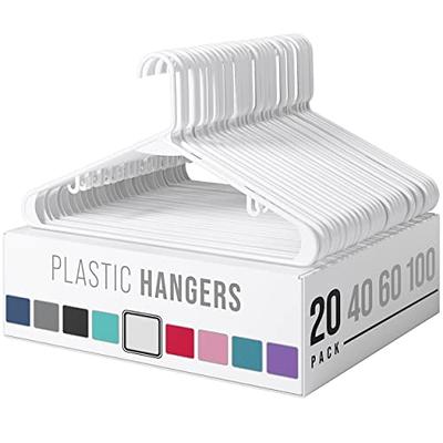 5pk Super Heavyweight Plastic Hanger White - Room Essentials™