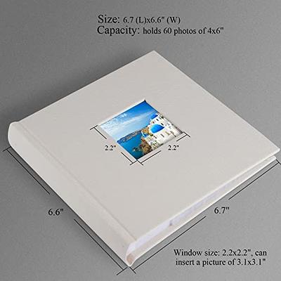 Photo Album 4x6 Hold 60 Photos with Memo Vertical Slip-in Pockets