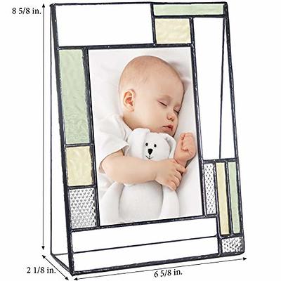 Engraved New Baby White 4x6 Picture Frame